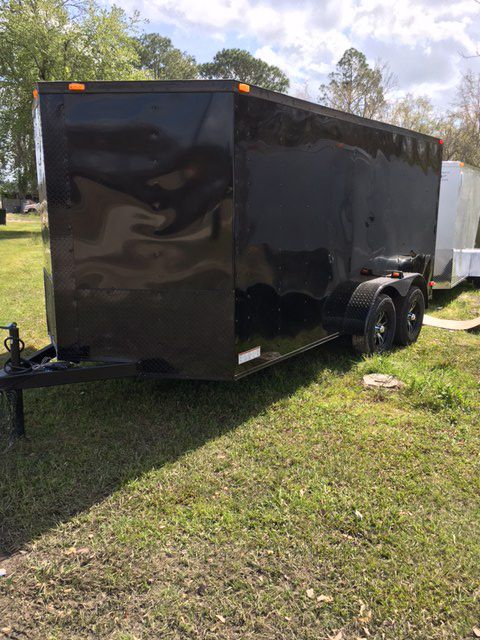 Brand new enclosed trailer 7x14TA2 blackout edition with warranty and ready for you to start your business
