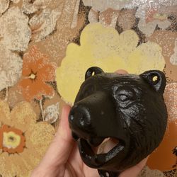 Vintage Style Cast Iron Bear Head Bottle Opener 