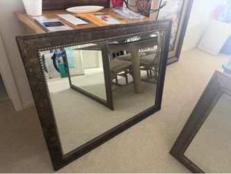 Ornate framed mirror 36” x 46”