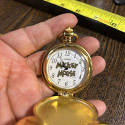Vintage Lorus Mickey Mouse Pocket Watch 