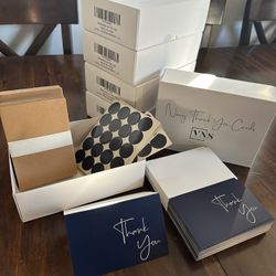 Navy blue Thank You Cards