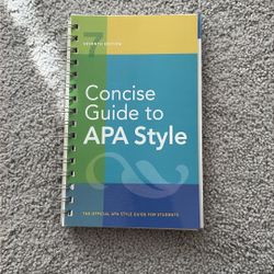 Concise Guide to APA Style 7th ed