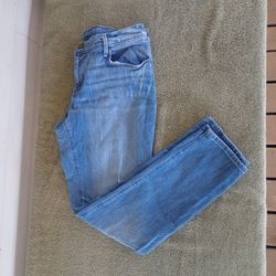 ANN TAYLOR LOFT Relaxed Skinny Mid Rise Blue Denim Jeans Women's Size 28/6 