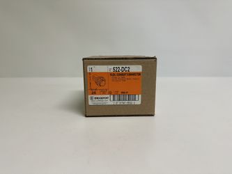 25 PK Bridgeport (522-DC2) 1" Screw-In Connector 1" Knockout, Die-Cast Zinc