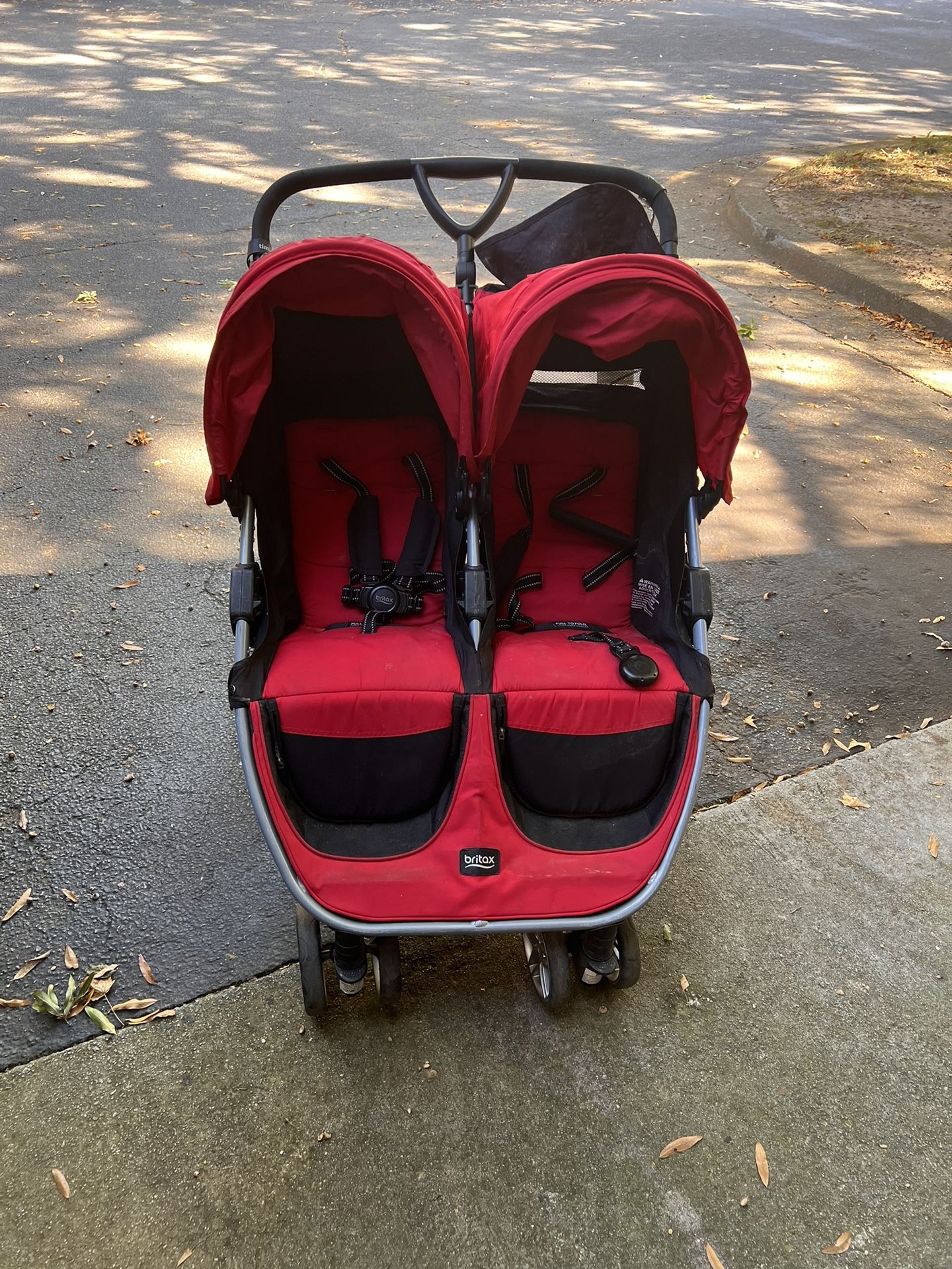 Britax B-agile Double Stroller, Red