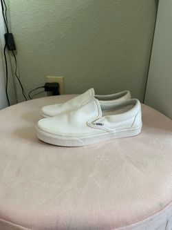 White Vans Slip-On Shoes – Like New