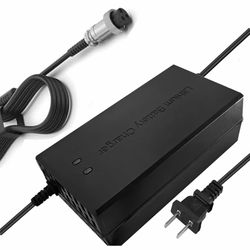 67.2V 5A Charger 60V Li-ion Battery Smart Charger for 16S 60V 15Ah 20Ah 25Ah 30Ah 40Ah 50Ah 60Ah Li-ion Battery with GX16-3pin 1+ 3- Plug/GX16 1+2- -3