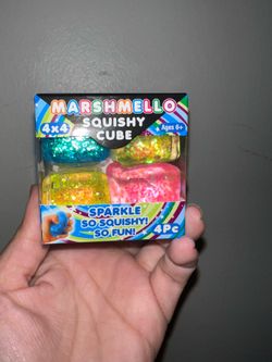 Marshmallow squishy cube