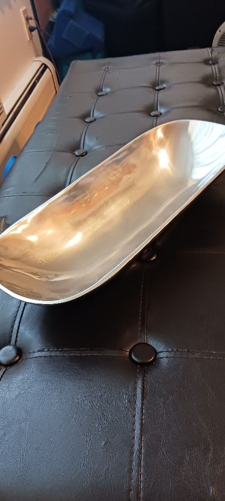 Pewter Peltrina Silver Dish Made In Argentina.