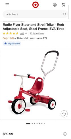 Radio flyer steer n Stroller tricycle new