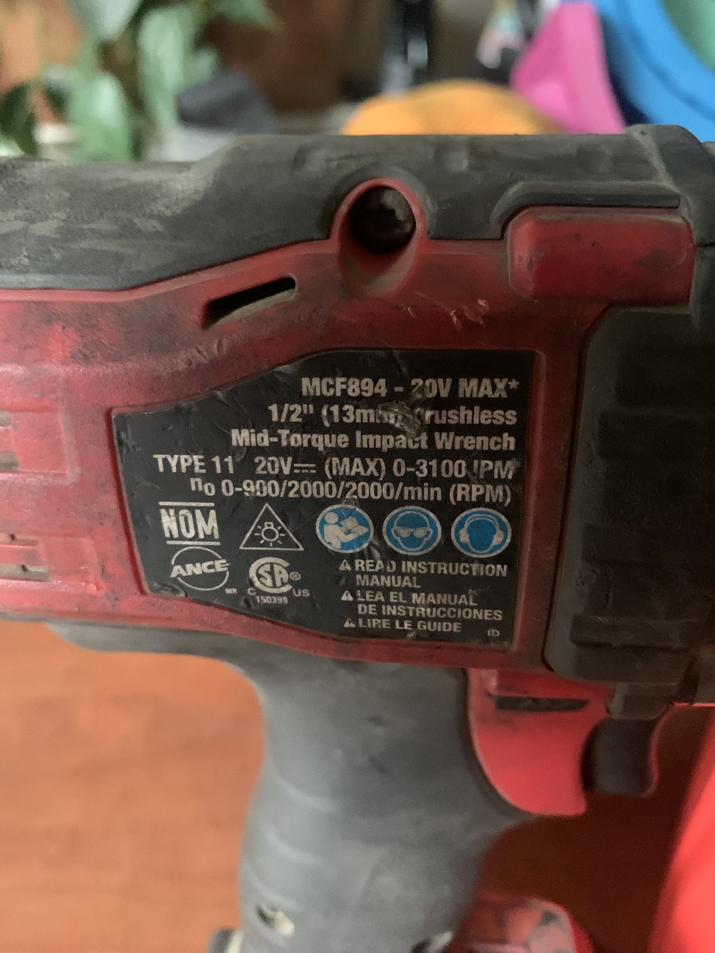 Mac Tools 20V MAX 1/2" Drive Brushless Mid-Torque Impact Wrench