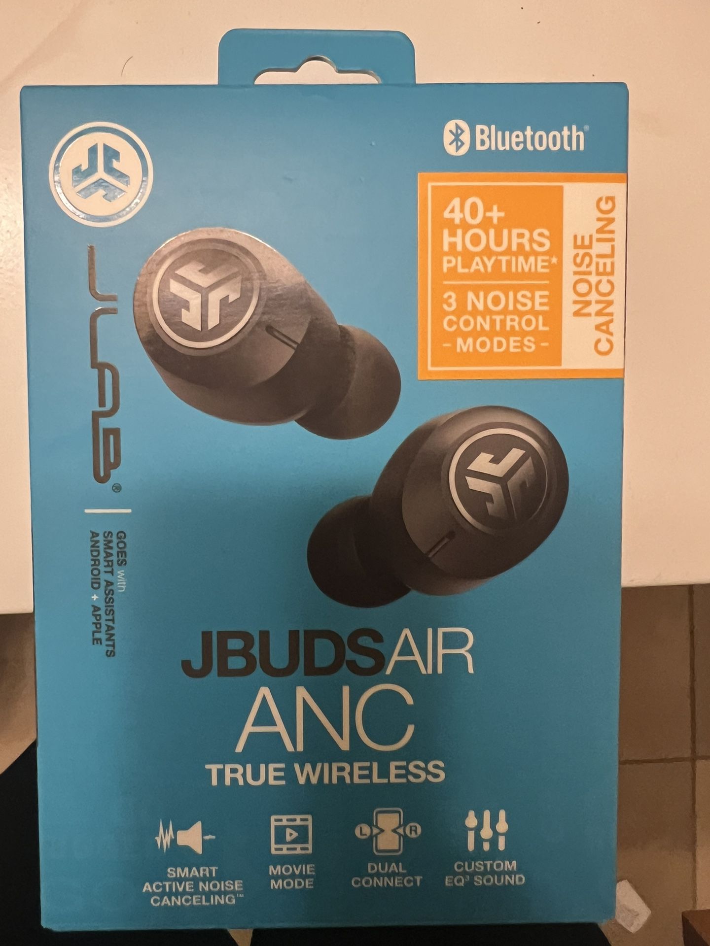 JLab - JBuds Air ANC True Wireless Earbuds - Black