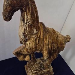 Antique Tang Dynasty Large War Horse