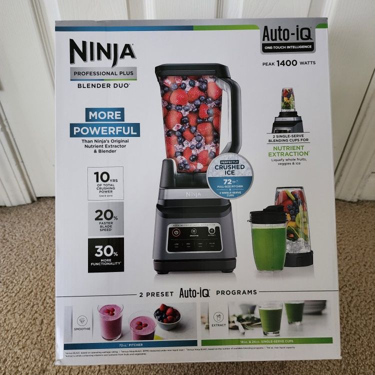 Ninja Professional Plus Blender DUO with Auto-IQ BN751 - USED - B