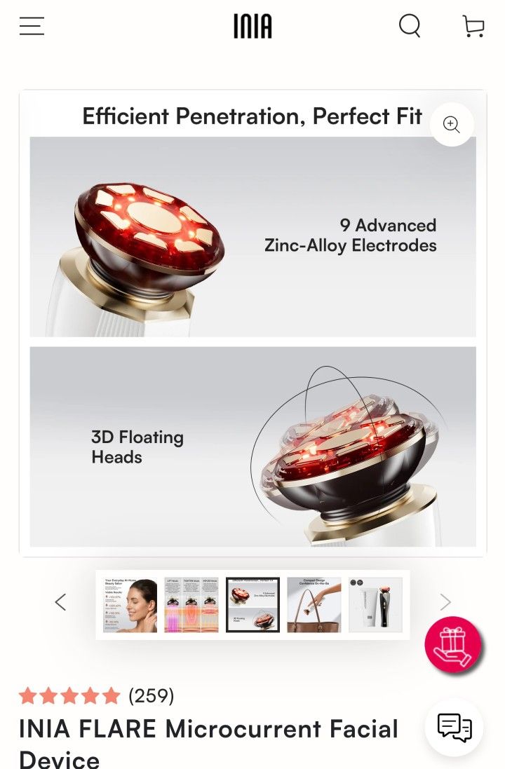 Microcurrent Skin Therapy Device.