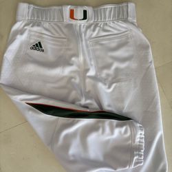 Miami Hurricanes Size 34 Baseball Football Tailgating Pants NEW