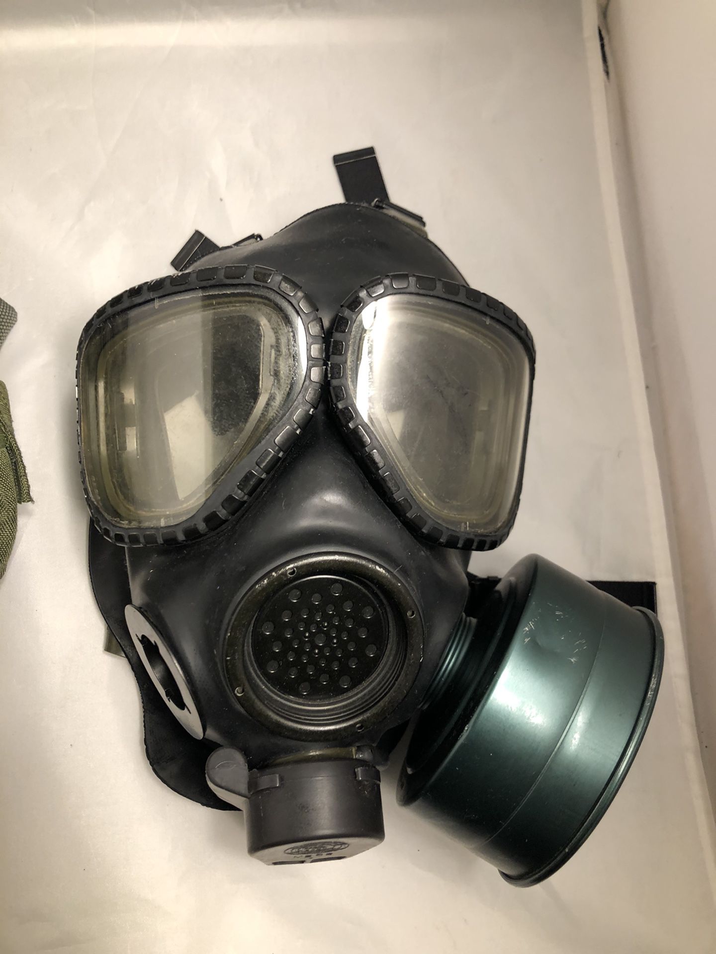Msa M2 C2 Respirator Gas Face Cover Filter & Mask Ww2 Wwii Bag