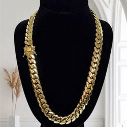 14mm - 22inch Waterproof 5x Gold Plated Premium Quality Chain