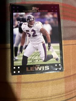 Ray Lewis 2007 Topps card