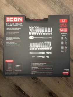 Icon 54pc Socket Set (MM/SAE)
