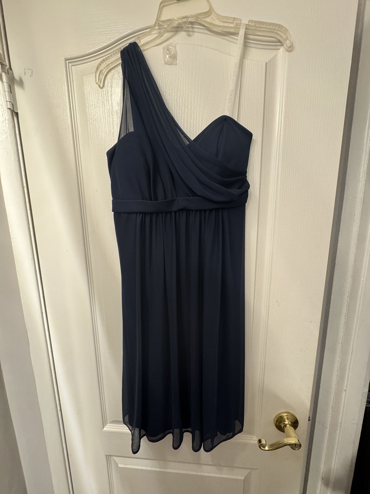 David's Bridal Bridesmaid Dress - Size 8 - Marine