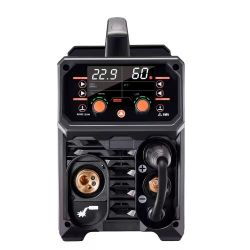Pro MIG Welder, 250A Pluse Mig Welding Machine, 5-in-1 Synergic Welder Machine MIG Pluse/Gas MIG/Flux Core MIG/Stick/Lift TIG, 110V/220V Dual Voltage 