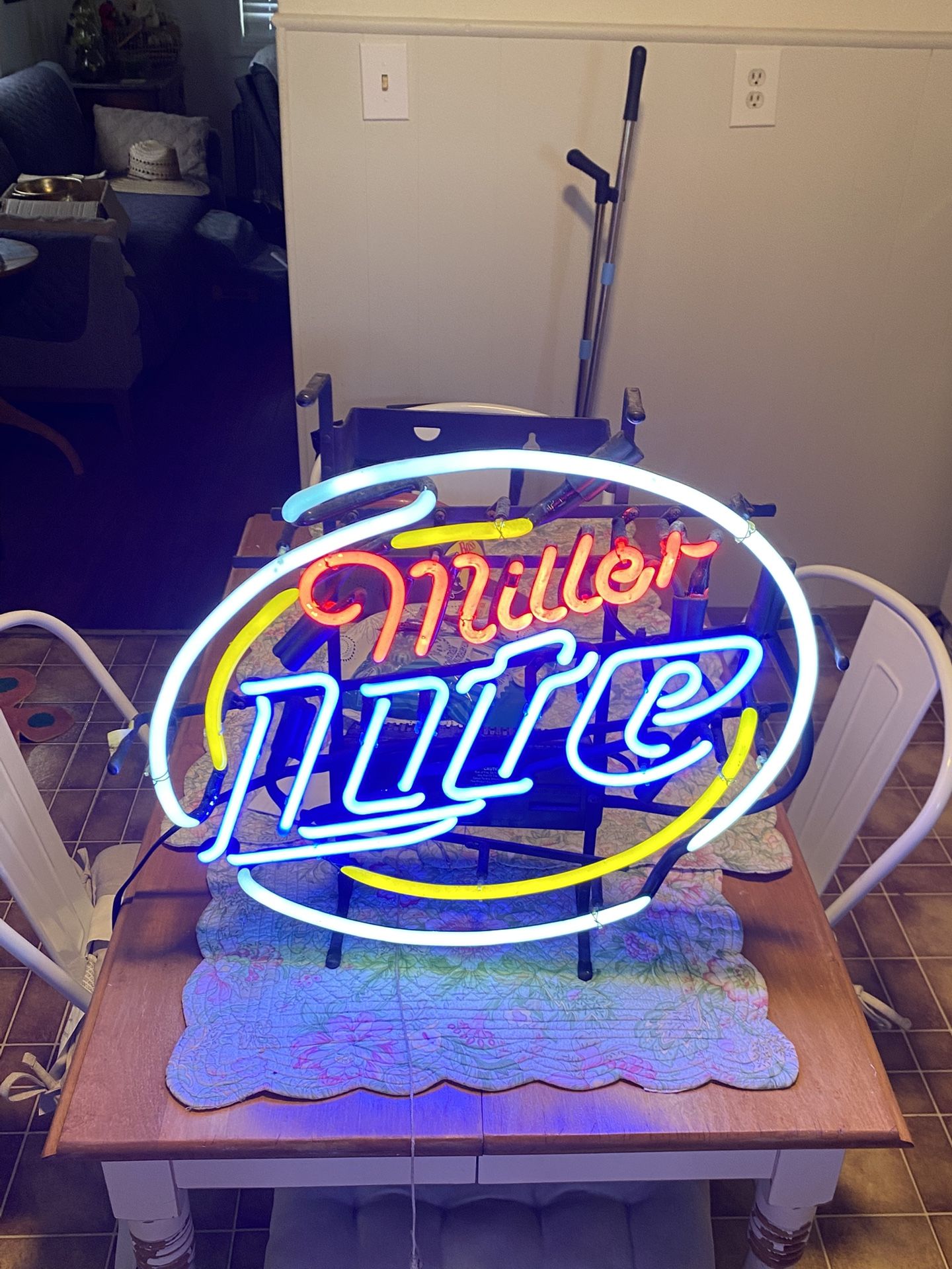 Miller Lite neon vintage sign really nice