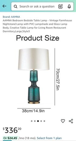 Bedside Table Vintage Farmhouse Lamp