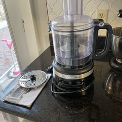 KitchenAid 7 Cup Food Processor - Black - KFP0718BM: Grinds, Chops, Shreds, Mixes, Blends, 3 Speeds, Dishwasher-Safe