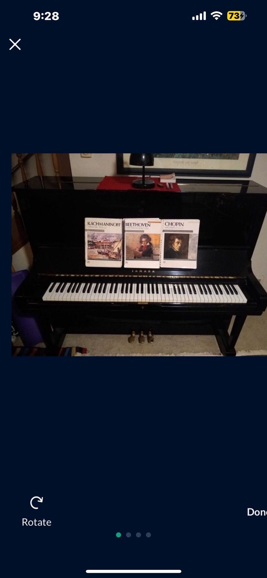Yamaha U3 52" Upright Piano Black excellent condition