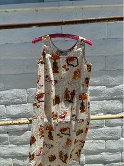 Vintage Hilo Hatties Hawaiian Dress Tiki Oasis ukulele