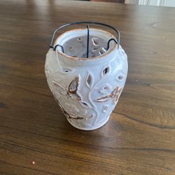 Butterfly Cutout Ceramic Citronella Candle Holder/Vase