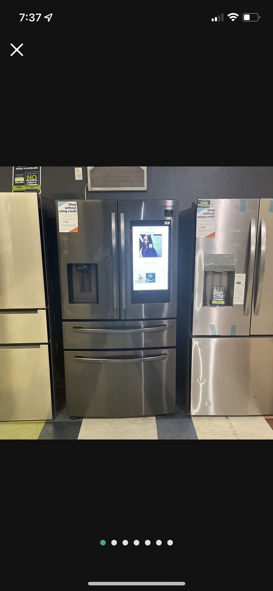 Black Stainless Steel Family Hub Refrigerator‼️‼️