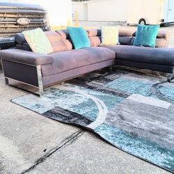 Modern Gray Sectional 