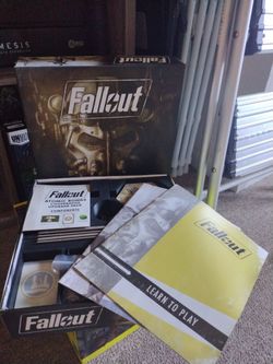 Fallout Board Game with custom box insert and Atomic Bonds Expansion