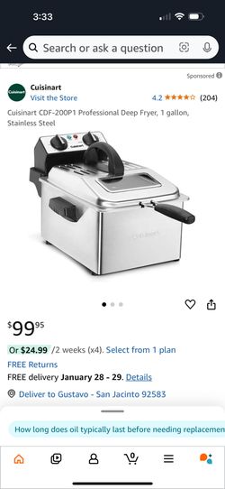 4-Quart Deep Fryer(Cuisinart)