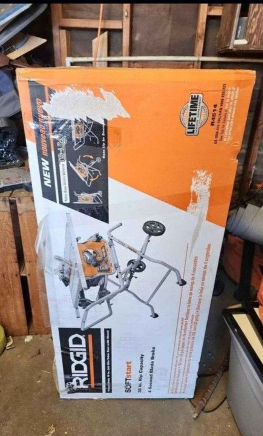 RIDGID 10” Jobsite Table Saw w/ Stand – BRAND NEW – $360 FIRM