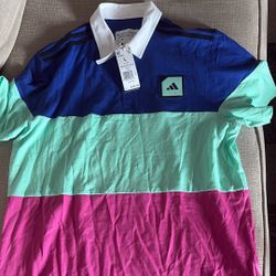 (NEW) Adidas ADX Block Polo Shirt