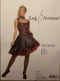 Can Can Girl Costume (Size Small) perfect costume for Halloween Party