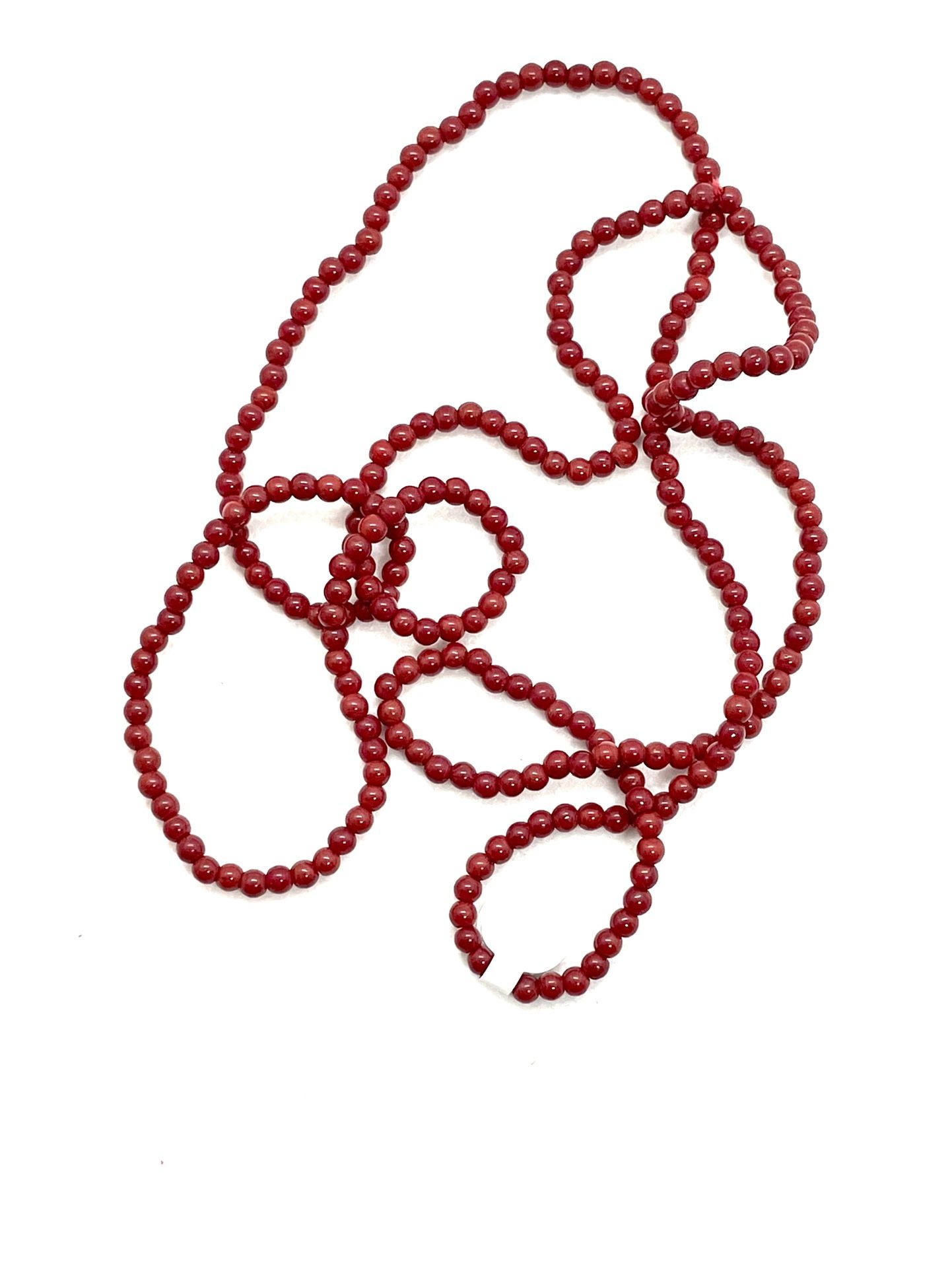 36” of Crimson Red Beads