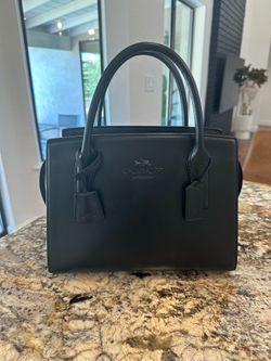 COACH Black Andrea **Large** Calf leather purse