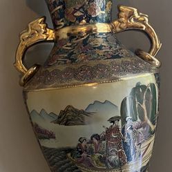 Asian Vase Golden Like New 