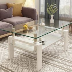 Brand new glass coffee table