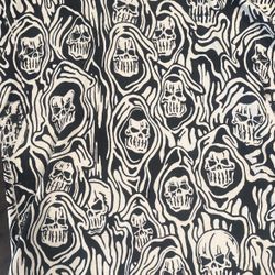 Warren Lotas Skull Pattern Shirt