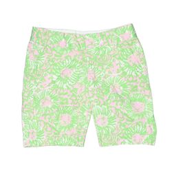 Lilly Pulitzer Women's Shorts Size 2 Green Lion Print
