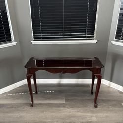 Vintage Style Cherry Brown Entry Table