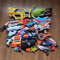 Used Nerf Gun Lot - Mostly Nerf 