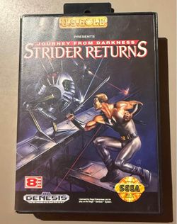 Strider Returns: Journey From Darkness (Sega Genesis) Complete CIB 1992