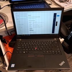 Lenovo T470  256gb SSD, 12GB Ram, Touchscreen 