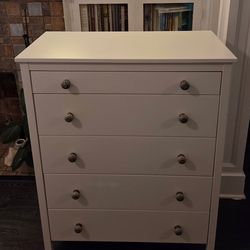 Ikea 5 Drawer White Dresser